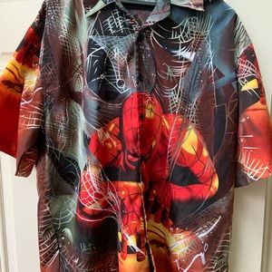 Spider-Man Hawaiian Style Shirt XXL